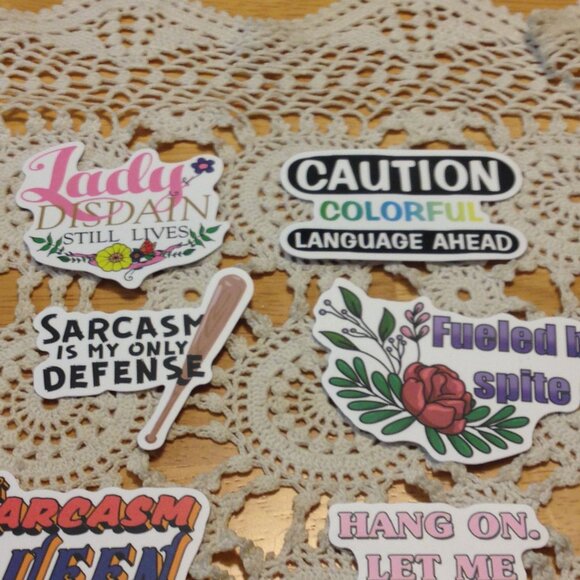 Stickers for cellphone, hydration bottles, Sarcasm - Picture 6 of 6